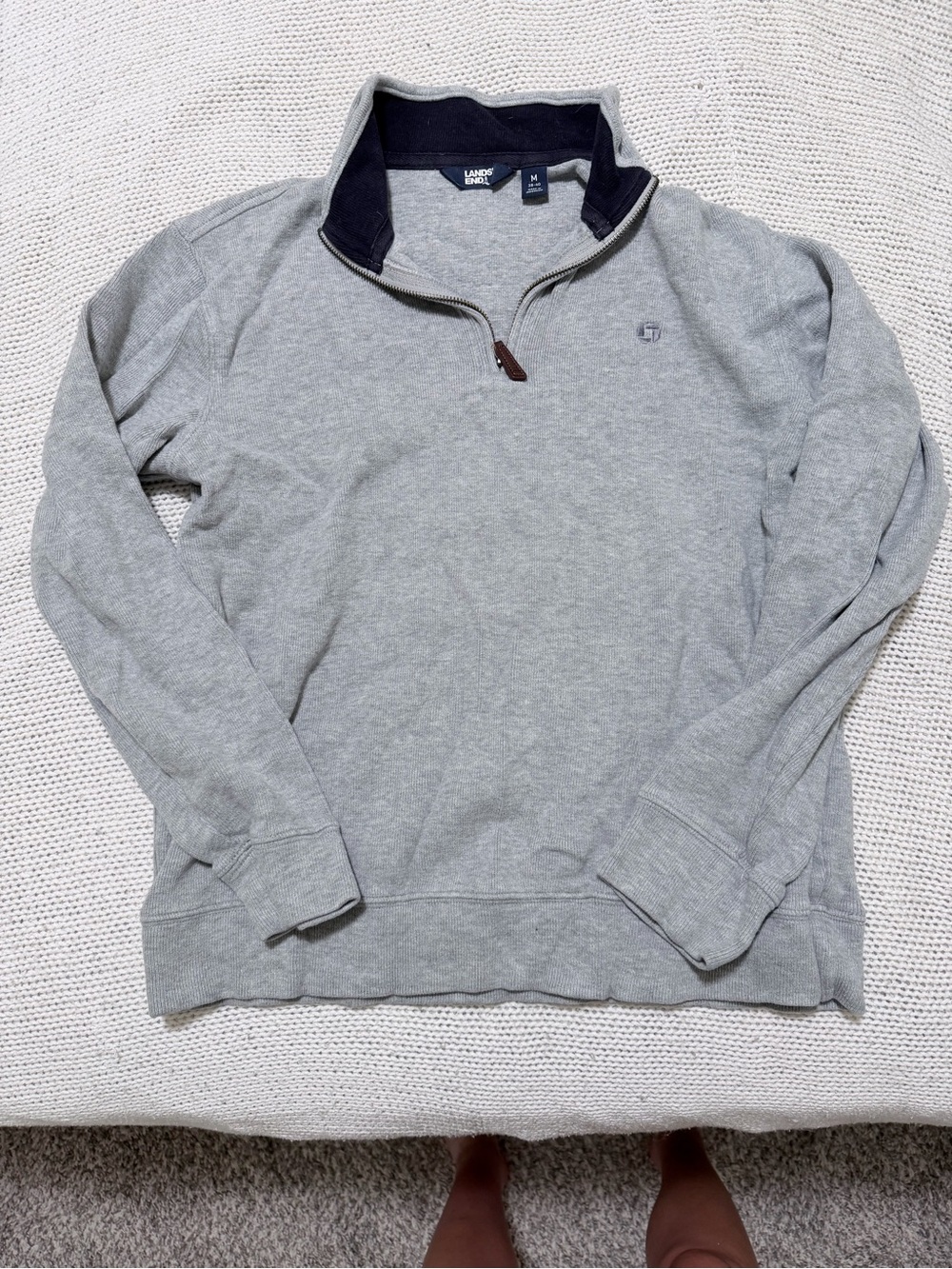 Chase Bank Unisex Heather Gray Quarter-Zip